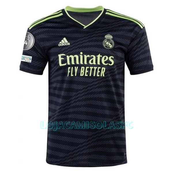 Camisola Real Madrid VINI JR 20 Homem Equipamento 3ª 2022/23