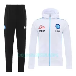 Casaco Capuz Treino Napoli Homem 2022/23 Branca Casaco Capuz Treino Napoli Homem 2022/23 Branca