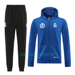 Casaco Capuz Treino Real Madrid Homem 2022/23 Azul Casaco Capuz Treino Real Madrid Homem 2022/23 Azul