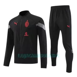 Casaco de Treino Conjunto AC Milan Homem 2022 Preta Casaco de Treino Conjunto AC Milan Homem 2022 Preta