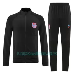 Casaco de Treino Conjunto Barcelona Homem 2022/23 Preta Casaco de Treino Conjunto Barcelona Homem 2022/23 Preta