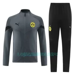 Casaco de Treino Conjunto Borussia Dortmund Homem 2022/23 Cinza Casaco de Treino Conjunto Borussia Dortmund Homem 2022/23 Cinza