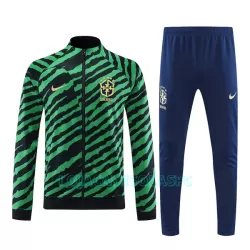 Casaco de Treino Conjunto Brasil Homem 2022 Verde Preto Casaco de Treino Conjunto Brasil Homem 2022 Verde Preto