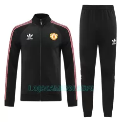 Casaco de Treino Conjunto Manchester United Homem 2022/23 Preta Casaco de Treino Conjunto Manchester United Homem 2022/23 Preta