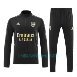 Sweat de Treino Arsenal Homem Quarto-Zíper 2022/23 Preta Sweat de Treino Arsenal Homem Quarto-Zíper 2022/23 Preta