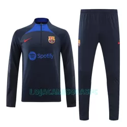 Sweat de Treino Barcelona Homem Quarto-Zíper 2022/23 Navy Sweat de Treino Barcelona Homem Quarto-Zíper 2022/23 Navy