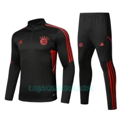 Sweat de Treino Bayern de Munique Criança Quarto-Zíper 2022/23 Preta Sweat de Treino Bayern de Munique Criança Quarto-Zíper 2022/23 Preta