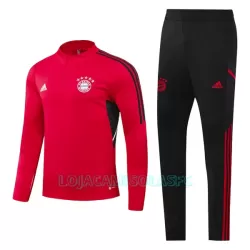 Sweat de Treino Bayern de Munique Criança Quarto-Zíper 2022 Vermelha Sweat de Treino Bayern de Munique Criança Quarto-Zíper 2022 Vermelha
