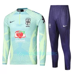 Sweat de Treino Brasil Criança Quarto-Zíper 2022 Verde Sweat de Treino Brasil Criança Quarto-Zíper 2022 Verde