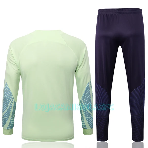 Sweat de Treino Conjunto Brasil Criança 2022/23 Luz Verde