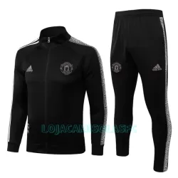 Sweat de Treino Conjunto Manchester United Homem 2022/23 Preta Sweat de Treino Conjunto Manchester United Homem 2022/23 Preta