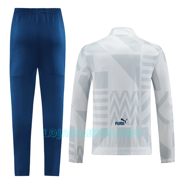 Sweat de Treino Conjunto Olympique Marseille Homem 2022/23 Branca
