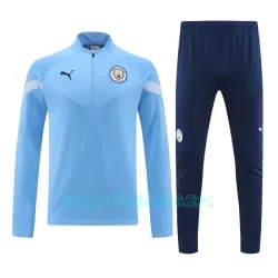 Sweat de Treino Manchester City Homem Quarto-Zíper 2022/23 Azul Sweat de Treino Manchester City Homem Quarto-Zíper 2022/23 Azul