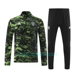 Sweat de Treino Manchester United Homem Quarto-Zíper 2022/23 Preto Verde Sweat de Treino Manchester United Homem Quarto-Zíper 2022/23 Preto Verde