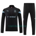 Sweat de Treino Olympique Marseille Homem Quarto-Zíper 2022/23 Preta