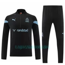 Sweat de Treino Olympique Marseille Homem Quarto-Zíper 2022/23 Preta Sweat de Treino Olympique Marseille Homem Quarto-Zíper 2022/23 Preta
