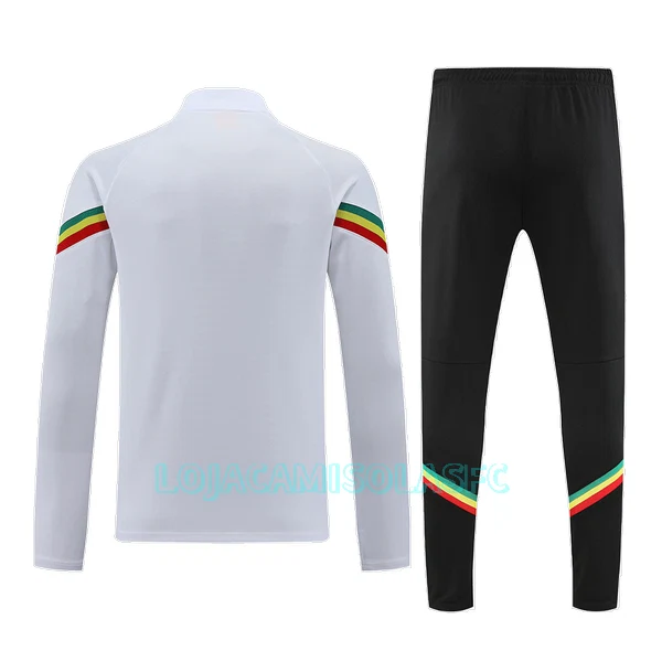 Sweat de Treino Senegal Homem Quarto-Zíper 2022/23 Branca