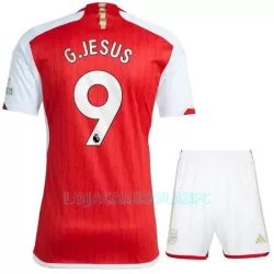 Camisola Arsenal G. Jesus 9 Criança Equipamento 1ª 2023/24 Camisola Arsenal G. Jesus 9 Criança Equipamento 1ª 2023/24