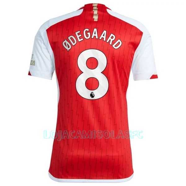 Camisola Arsenal Ødegaard 8 Homem Equipamento 1ª 2023/24
