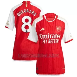 Camisola Arsenal Ødegaard 8 Mulher Equipamento 1ª 2023/24 Camisola Arsenal Ødegaard 8 Mulher Equipamento 1ª 2023/24