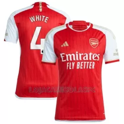 Camisola Arsenal White 4 Homem Equipamento 1ª 2023/24 Camisola Arsenal White 4 Homem Equipamento 1ª 2023/24