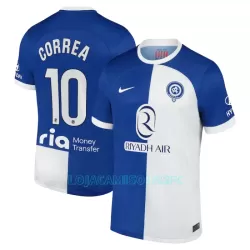Camisola Atlético Madrid Correa 10 Homem Equipamento 2ª 2023/24 Camisola Atlético Madrid Correa 10 Homem Equipamento 2ª 2023/24