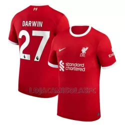 Camisola Liverpool Darwin 27 Homem Equipamento 1ª 2023/24 Camisola Liverpool Darwin 27 Homem Equipamento 1ª 2023/24