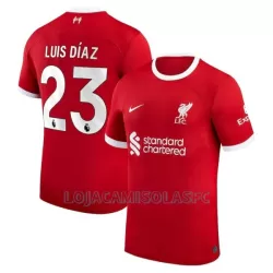 Camisola Liverpool Luis Díaz 23 Homem Equipamento 1ª 2023/24 Camisola Liverpool Luis Díaz 23 Homem Equipamento 1ª 2023/24