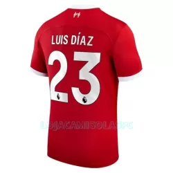 Camisola Liverpool Luis Díaz 23 Homem Equipamento 1ª 2023/24