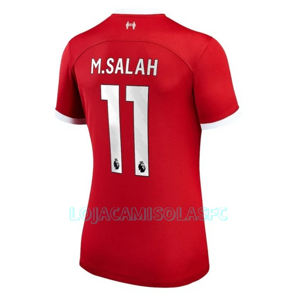 Camisola Liverpool M.Salah 11 Mulher Equipamento 1ª 2023/24
