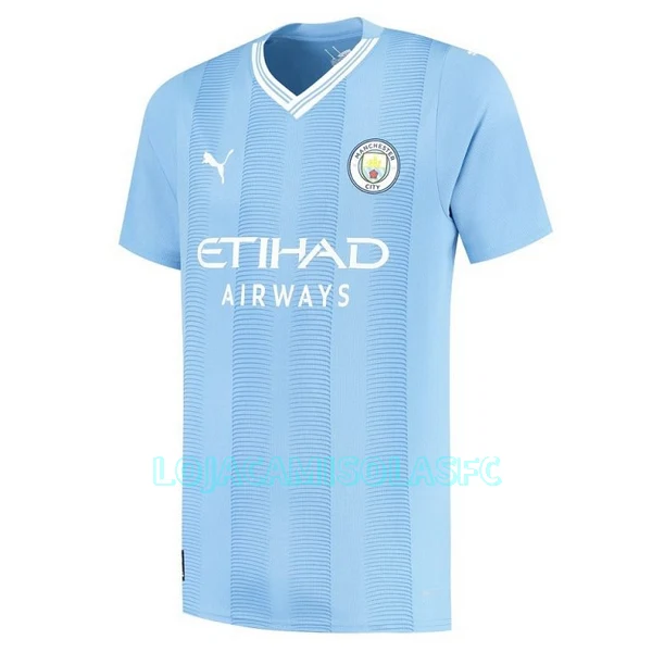 Camisola Manchester City Criança Equipamento 1ª 2023/24