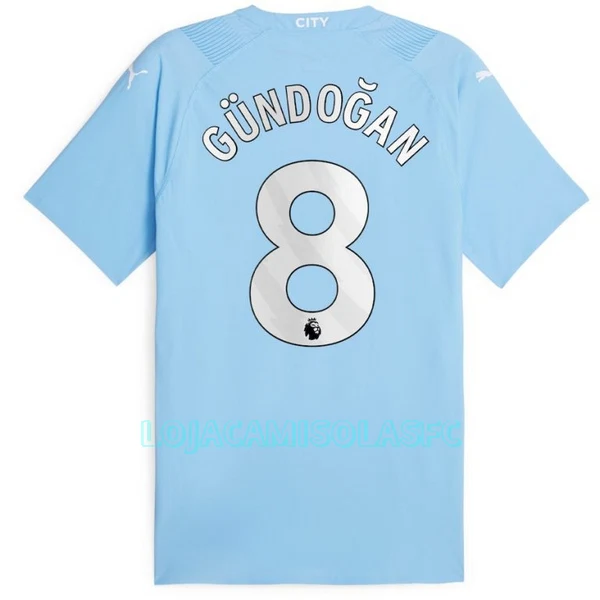 Camisola Manchester City Gündogan 8 Homem Equipamento 1ª 2023/24