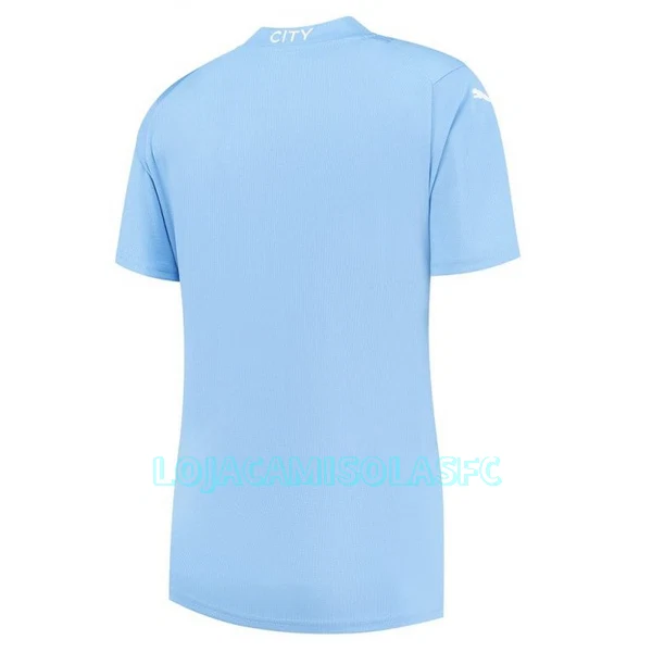 Camisola Manchester City Mulher Equipamento 1ª 2023/24