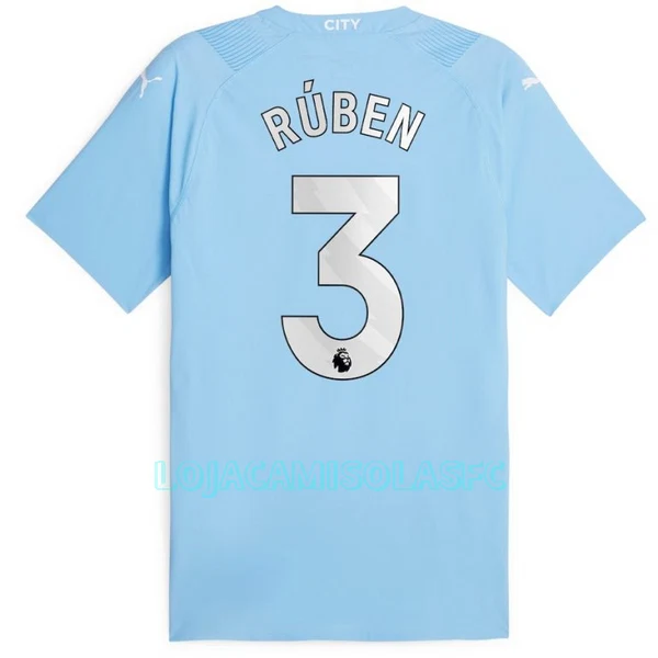 Camisola Manchester City Rúben 3 Homem Equipamento 1ª 2023/24
