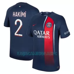 Camisola Paris Saint-Germain Hakimi 2 Homem Equipamento 1ª 2023/24 Camisola Paris Saint-Germain Hakimi 2 Homem Equipamento 1ª 2023/24