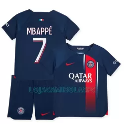 Camisola Paris Saint-Germain Mbappé 7 Criança Equipamento 1ª 2023/24 Camisola Paris Saint-Germain Mbappé 7 Criança Equipamento 1ª 2023/24