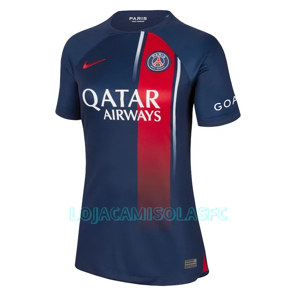 Camisola Paris Saint-Germain Mbappé 7 Mulher Equipamento 1ª 2023/24
