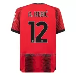Camisola AC Milan A. Rebic 12 Homem Equipamento 1ª 2023/24