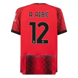 Camisola AC Milan A. Rebic 12 Homem Equipamento 1ª 2023/24