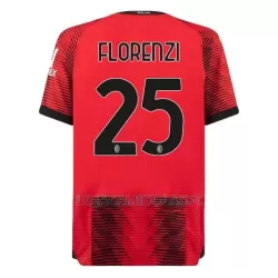 Camisola AC Milan Florenzi 25 Homem Equipamento 1ª 2023/24 Camisola AC Milan Florenzi 25 Homem Equipamento 1ª 2023/24