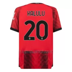 Camisola AC Milan Kalulu 20 Homem Equipamento 1ª 2023/24 Camisola AC Milan Kalulu 20 Homem Equipamento 1ª 2023/24