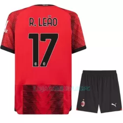 Camisola AC Milan R. Leao 17 Criança Equipamento 1ª 2023/24