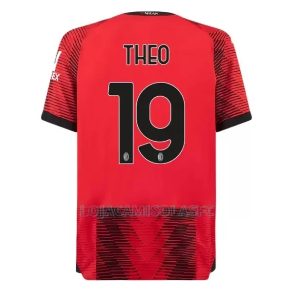 Camisola AC Milan Theo 19 Criança Equipamento 1ª 2023/24
