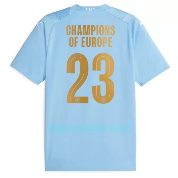 Camisola Manchester City Champions of Europe Homem Equipamento 1ª 2023/24