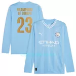 Camisola Manga Comprida Manchester City Champions of Europe Homem Equipamento 1ª 2023/24