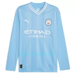 Camisola Manga Comprida Manchester City Champions of Europe Homem Equipamento 1ª 2023/24