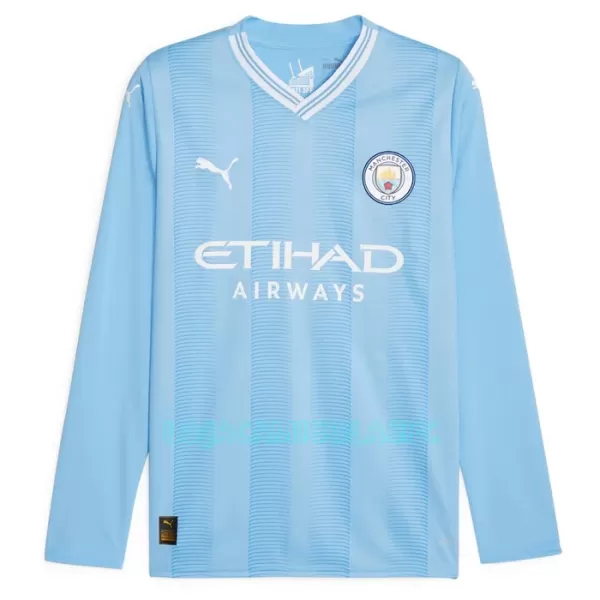 Camisola Manga Comprida Manchester City Champions of Europe Homem Equipamento 1ª 2023/24