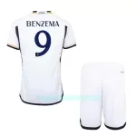 Camisola Real Madrid Benzema 9 Criança Equipamento 1ª 2023/24
