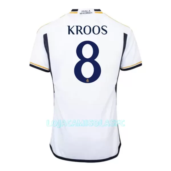 Camisola Real Madrid Kroos 8 Criança Equipamento 1ª 2023/24