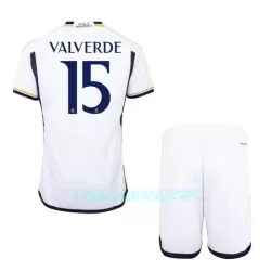 Camisola Real Madrid Valverde 15 Criança Equipamento 1ª 2023/24 Camisola Real Madrid Valverde 15 Criança Equipamento 1ª 2023/24